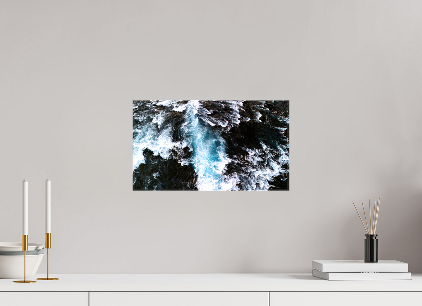 16 x 9″, Canvas Torrent