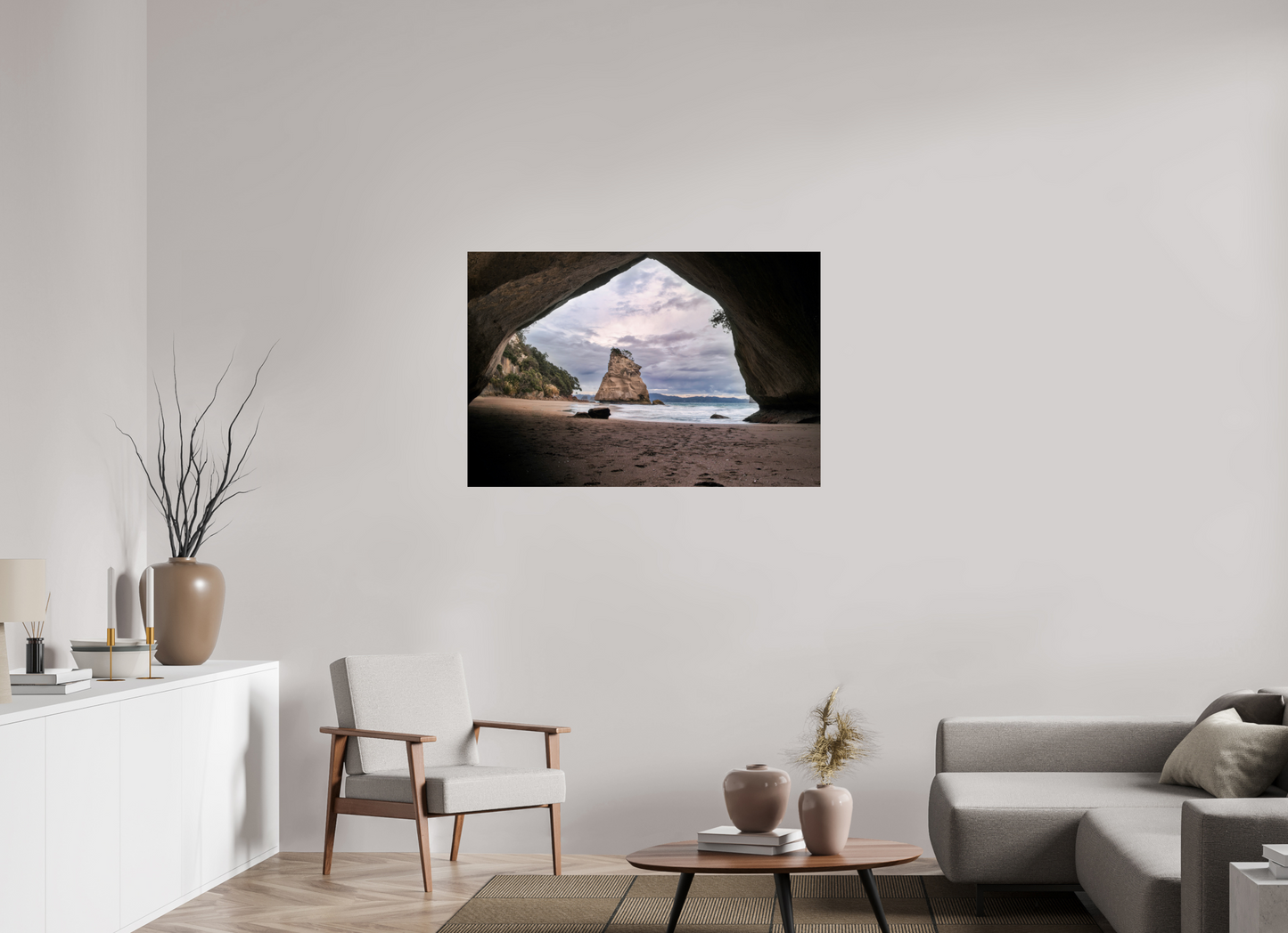 45 x 30″, Photo Print Under Acrylic Glass Cathedral Cove