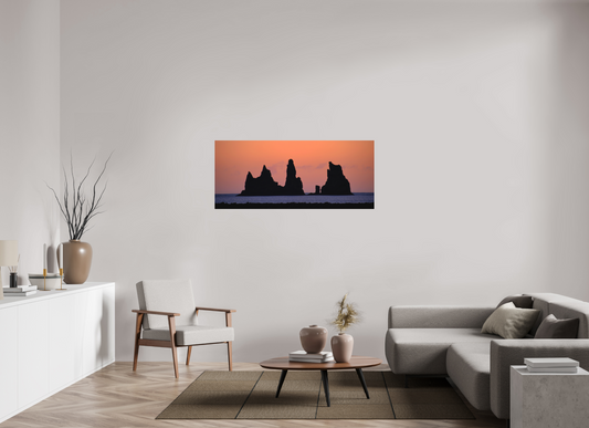 56 x 24″, Metal Print Reynisfjall