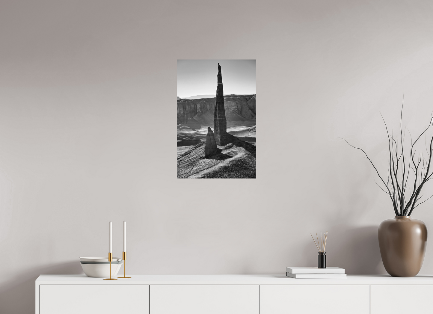 16 x 24″, Black and White Print The Dark Spire