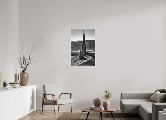 24 x 36″, Black and White Print The Dark Spire
